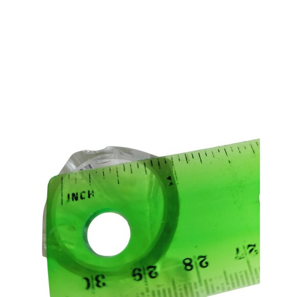 Vintage 1920's Bud Vase Etched Flowers in Clear Glass Footed 9.5" Belgium - Picture 10 of 12